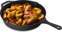 Jim Beam Gusseisen Pfanne - Grillpfanne Bratpfanne Induktion - Steakpfanne Für Herd Grill - 26 Cm Rund 5 Jim Beam Gusseisen Pfanne - Grillpfanne Bratpfanne Induktion - Steakpfanne Für Herd Grill - 26 Cm Rund -Küchenwaren Geschäft 0176ed29640fca91166d536d020cc91c