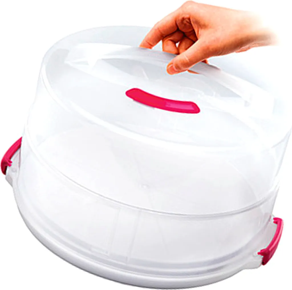 Metaltex Tortenbehälter ø36cm Höhenvers, Transparent/rot/weiß 22 Metaltex Tortenbehälter ø36cm Höhenvers, Transparent/rot/weiß – Bild 20