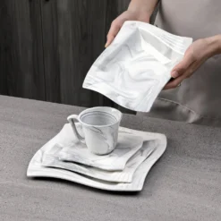 MALACASA, AMPARO 30 Tlg. Marmor Porzellan Geschirrset Kombiservice Tafelservice Mit Kaffeetassen, Unterteller, Dessertteller, Suppenteller, Speiseteller Für 6 Personen 11 MALACASA, AMPARO 30 Tlg. Marmor Porzellan Geschirrset Kombiservice Tafelservice Mit Kaffeetassen, Unterteller, Dessertteller, Suppenteller, Speiseteller Für 6 Personen -Küchenwaren Geschäft 06bffbce4afe510c0fb6d880a070c49e