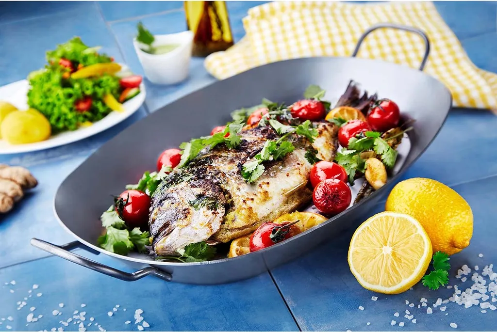 CHG Ovale Eisenpfanne Mit 2 Griffen Aus Eisen 5 CHG Ovale Eisenpfanne Mit 2 Griffen Aus Eisen – Bild 3