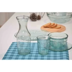 Glaskaraffe Casual 1000 Ml Wasserflasche Krug Retro Recycling-Glas -Küchenwaren Geschäft 0879ac2971b441721e1626a84db3cd69