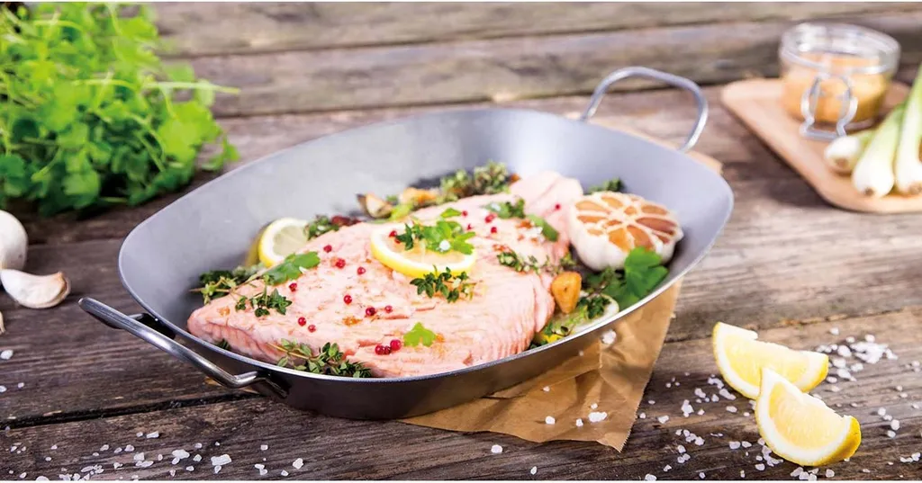 CHG Ovale Eisenpfanne Mit 2 Griffen Aus Eisen 8 CHG Ovale Eisenpfanne Mit 2 Griffen Aus Eisen – Bild 6