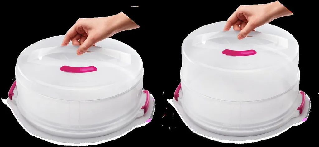 Metaltex Tortenbehälter ø36cm Höhenvers, Transparent/rot/weiß 17 Metaltex Tortenbehälter ø36cm Höhenvers, Transparent/rot/weiß – Bild 15