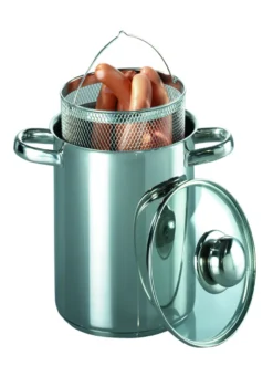 GSW Spargel- Und Spaghettitopf 16 Cm Mit Glasdeckel, 643160, Edelstahl Rostfrei, Ca. 4,2 L -Küchenwaren Geschäft 0f27d17e01676d0db7409375409da8e7