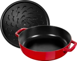 STAUB Schmorpfanne Chistera 28 Cm Kirschrot -Küchenwaren Geschäft 101068e3a8400600aec652caaf396fa5