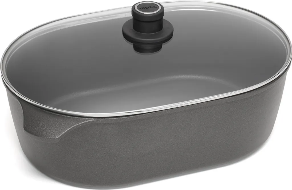 WOLL NOWO-Gussbräter Induktion Jumbo 40x27cm 13h 10,5l, Inkl. Sicherheitsglasd. 3 WOLL NOWO-Gussbräter Induktion Jumbo 40x27cm 13h 10,5l, Inkl. Sicherheitsglasd.