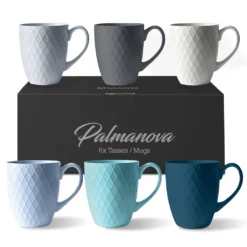 MIAMIO - 6 Er Set Kaffeetassen Palmanova Collection - Ocean -Küchenwaren Geschäft 11a4b7fbf1a977299db45ac34dd4d5f0