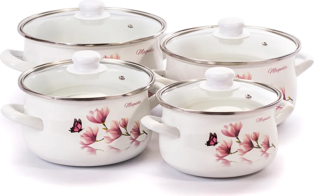 8 Tlg TOPFSET Kochtopfset Töpfe Induktionstöpfe Induktion Emaille Mit Glasdeckel 3 8 Tlg TOPFSET Kochtopfset Töpfe Induktionstöpfe Induktion Emaille Mit Glasdeckel