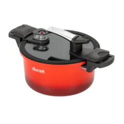 AMERCOOK Fresh Cooker Kochtopf Niederdrucktopf 24 Cm - Universal-Topf Für Alle Herdarten Kochtopf - Induktionsgeeigneter Kochtopf Energiespartopf - Kochtopf Vitaminschonend Schnellkochtopf Mit Ventil -Küchenwaren Geschäft 133bbe80322297647409c0420ba79627
