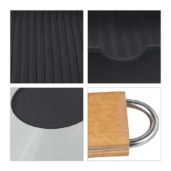 Relaxdays Grillpfanne Mit Holzgriff -Küchenwaren Geschäft 13d548775d584552cfb262873d6de42c