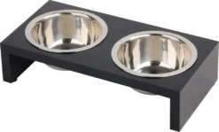 Pawise Futterstation Doppelnapf Deluxe Pet Diner Inkl. Edelstahlnäpfen A 200 Ml