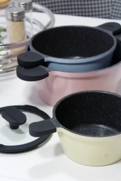 Mulex 6tlg. Topfset 'HAPPINESS' -Küchenwaren Geschäft 17471acabec4b22647fa349a9b748fd0