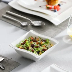 MALACASA, Serie Flora, 26 Tlg. Cremeweiß Porzellan Geschirrset Kombiservice Tafelservice Mit 6 Schalen, 6 Dessertteller, 6 Suppenteller, 6 Speiseteller Und 2 Rechteckigen Platten -Küchenwaren Geschäft 185cbd9fae0253a4045dc543ef825e3f