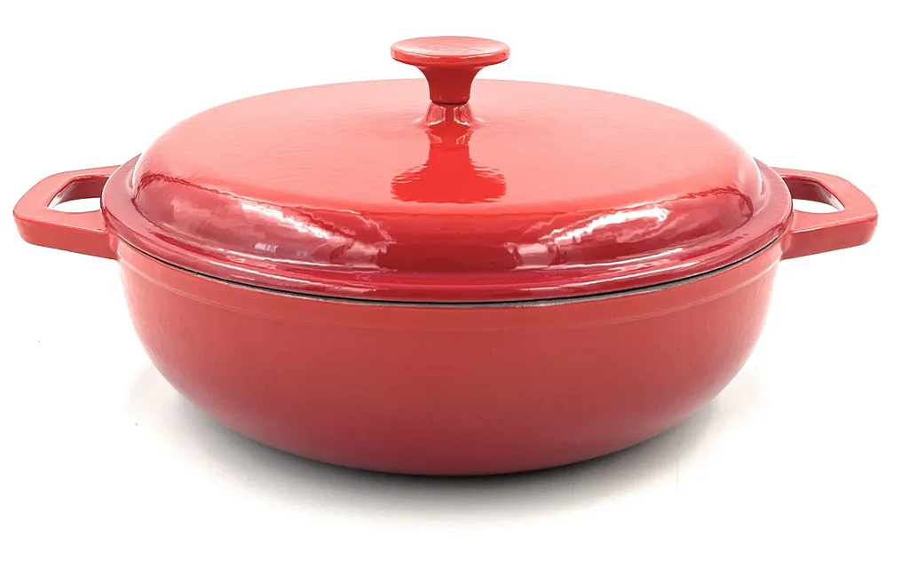 GSW Shadow Schmortopf Mit Deckel 30cm Rot 5 GSW Shadow Schmortopf Mit Deckel 30cm Rot – Bild 3