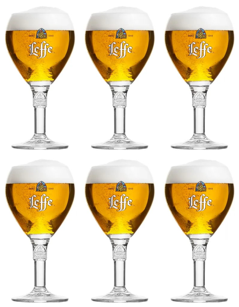 Leffe Biergläser 250 Ml - 6 Stück 3 Leffe Biergläser 250 Ml - 6 Stück
