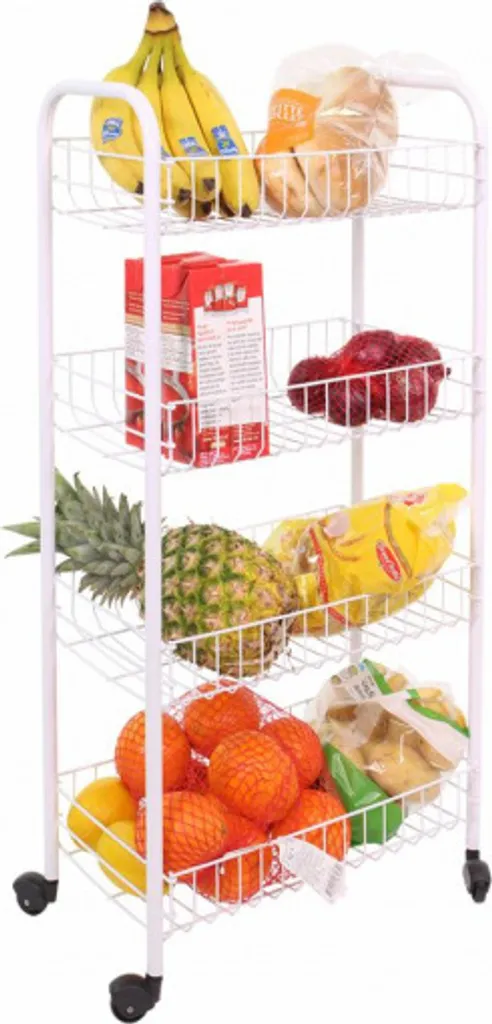 Metaltex Servierwagen Mit 4 Körben Pisa Weiß 11 Metaltex Servierwagen Mit 4 Körben Pisa Weiß – Bild 9