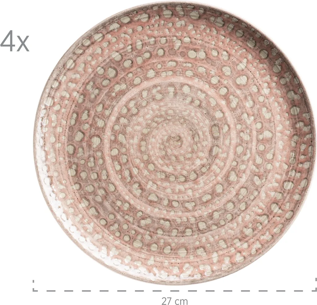 Mäser 931743 Kombiservice Spicy Market Für 4 Personen, Steingut, Rosa (1 Set, 16-teilig) 3 Mäser 931743 Kombiservice Spicy Market Für 4 Personen, Steingut, Rosa (1 Set, 16-teilig)