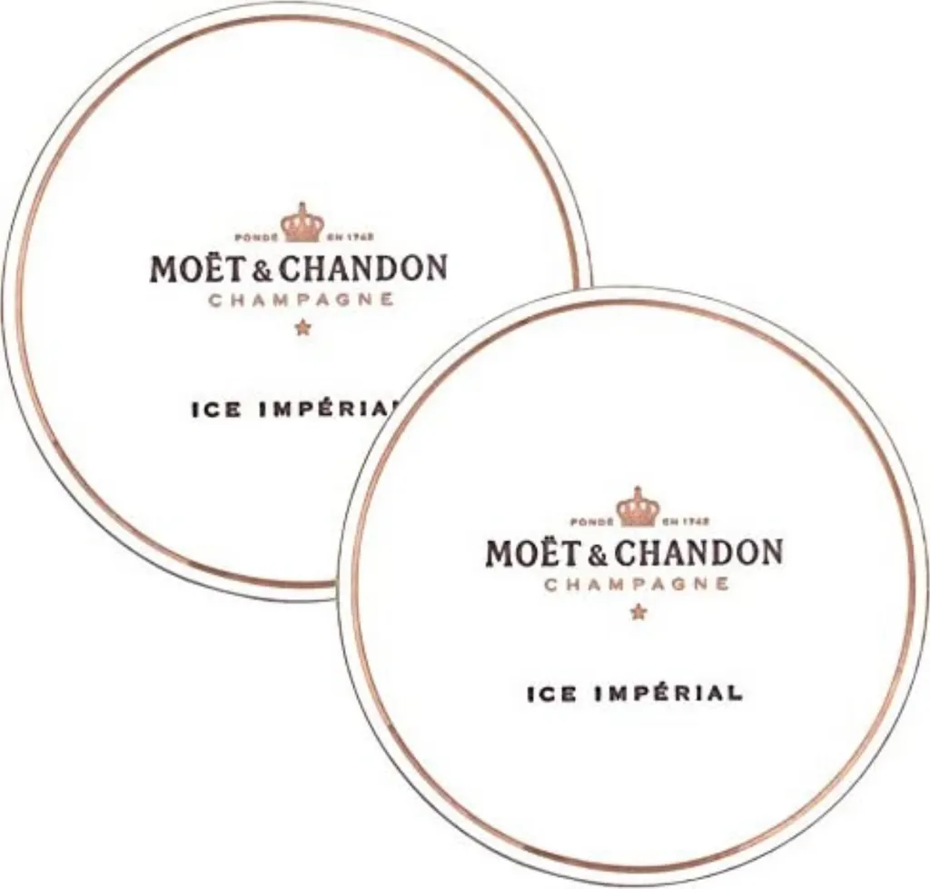 Original Moët & Chandon Acryl Champagnergläser Ice Imperial Weiß Inkl. Untersetzer 6 Original Moët & Chandon Acryl Champagnergläser Ice Imperial Weiß Inkl. Untersetzer – Bild 4