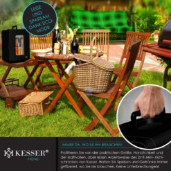 KESSER® 2in1 Mini Kühlschrank Kühlbox 15 Liter Kühl Und Heizfunktion Tragbarer AC DC 220-240V/12V Steckdose Und Zigarettenanzünder Warmhaltebox Mini-Thermobox Auto Büros Zimmer Camping Garten , Farbe:Schwarz, Größe:15L -Küchenwaren Geschäft 20acc6994cb71e49ca02452578c5dc51