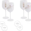 Moët & Chandon Champagnergläser ICE IMPERIAL 450ml Aus Acryl Set Mit 4 Gläsern Inkl. Untersetzer -Küchenwaren Geschäft 2187ecfa638b9e77fb47c6868941ba25