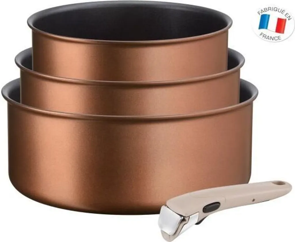 TEFAL L6759003 3er-Set 16/18/20 Cm INGENIO ECO-RESPECT Kochtöpfe - 1,5 / 2,1 / 3 L - Abnehmbarer Griff Moonlight Clay - Alle Feuer 3 TEFAL L6759003 3er-Set 16/18/20 Cm INGENIO ECO-RESPECT Kochtöpfe - 1,5 / 2,1 / 3 L - Abnehmbarer Griff Moonlight Clay - Alle Feuer