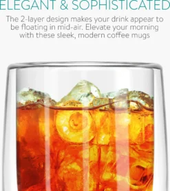 Navaris 4x Doppelwandige Gläser 350ml - Thermogläser Für Cappuccino Latte Macchiato Tee Wasser Cola Cocktails - 4er Set Kaffeegläser Borosilikat -Küchenwaren Geschäft 2385415314ba0f73008e1d53e0dc7960