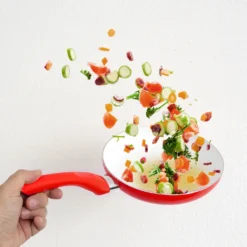 Pfannenset Keramik 5-tlg Bratpfannen Rot Neu -Küchenwaren Geschäft 28f706ec03bd9f226ae5c067892b0d1a