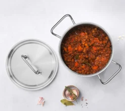 Fleischtopf - Edelstahl 18/10 - Ø 28 Cm - Mit Deckel -Küchenwaren Geschäft 2aeb57b578d9f56ef62539a68029627a