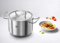 Fleischtopf - Edelstahl 18/10 - Ø 28 Cm - Mit Deckel -Küchenwaren Geschäft 2c27771451c6997b7be301007d4514e1