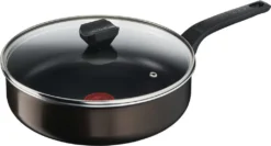 Tefal Easy Cook & Clean Schmorpfanne 26 Cm, Antihaftbeschichtet + Deckel, Für Alle Herdarten Außer Induktion B5543302, Aluminium