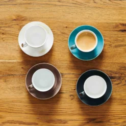 Mäser 931609 Kaffeetassen-Set Derby Für 4 Personen, Porzellan, Weiß/hellblau/beige (1 Set, 8-teilig) -Küchenwaren Geschäft 2d8ba0ab2a562f53dc1a81cb18e57abc