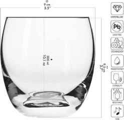 KROSNO Elite Whiskygläser, 6er-Set, 300 Ml -Küchenwaren Geschäft 3106479f4e5ac8fff7d2d872a7771a04