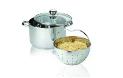 BEYOND® Edelstahl Kochtopf 24 Cm, Mit Glasdeckel Und Herausnehmbarem Siebeinsatz -Küchenwaren Geschäft 3349d2b45dea19381de3fd4798efa1d1