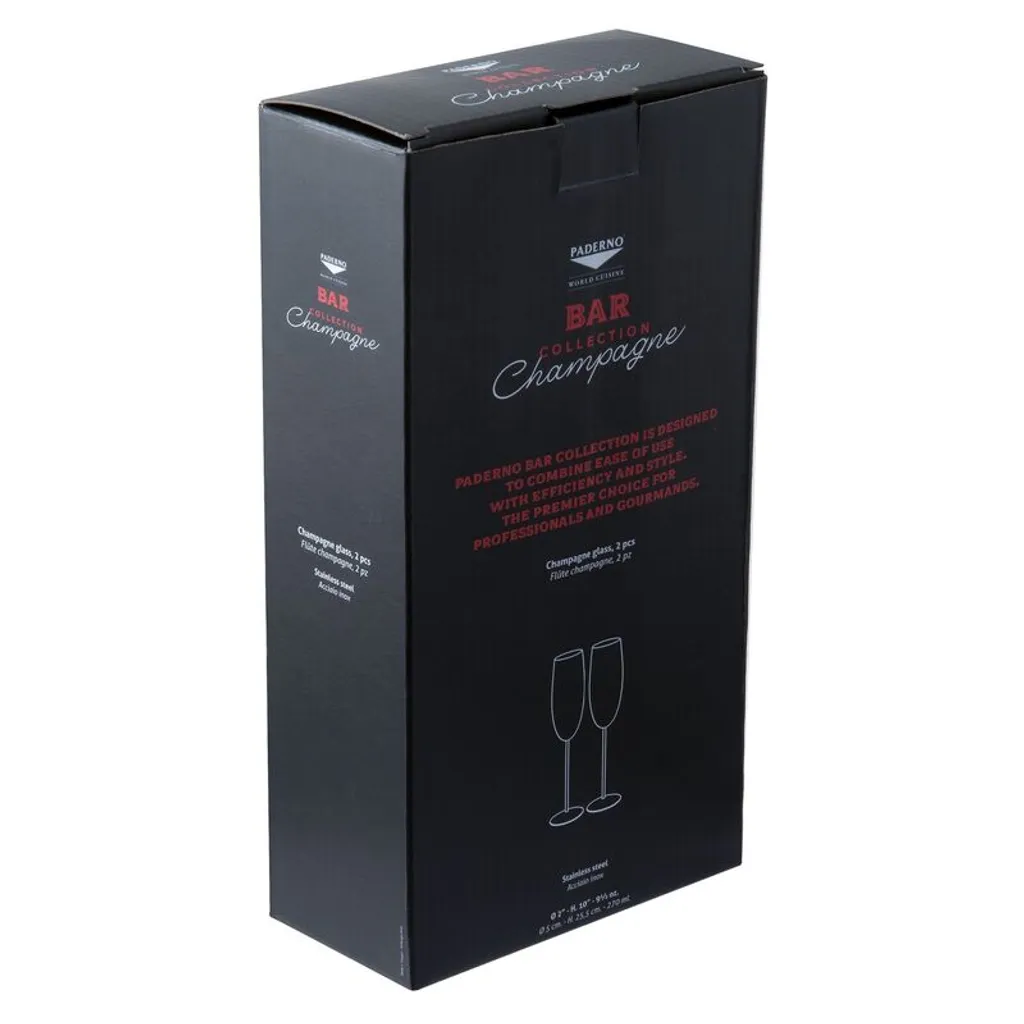 Sambonet Paderno Mixology Set 2 Champagnerflöten Gold 4 Sambonet Paderno Mixology Set 2 Champagnerflöten Gold – Bild 2