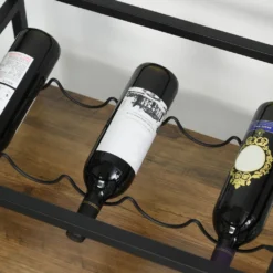 HOMCOM Rollwagen Servierwagen Auf Rollen, Küchenwagen Mit Weinregal Und Glashalter, Mit Bremsen, Metall, 77 X 44,5 X 91 Cm 19 HOMCOM Rollwagen Servierwagen Auf Rollen, Küchenwagen Mit Weinregal Und Glashalter, Mit Bremsen, Metall, 77 X 44,5 X 91 Cm -Küchenwaren Geschäft 39f2765fc96658de3064f05a6db19200