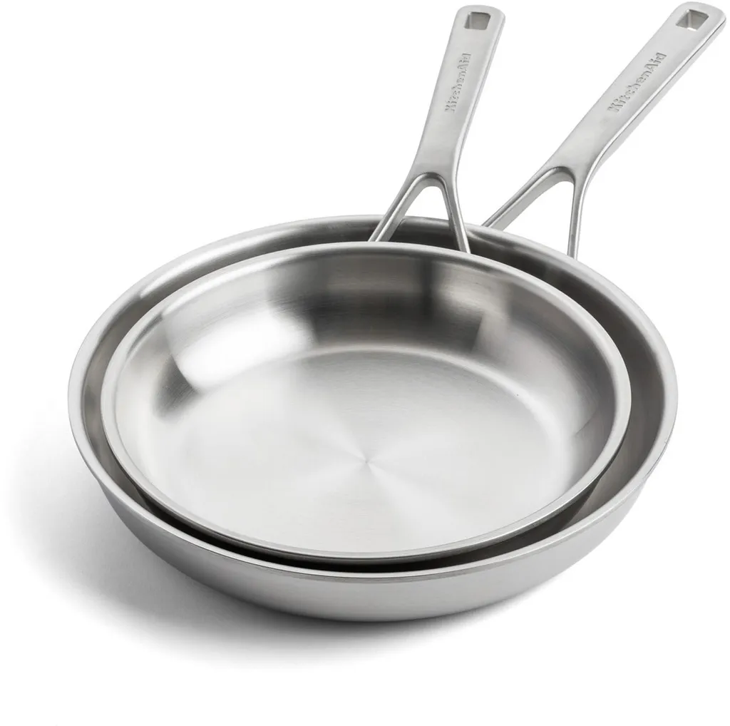 KitchenAid Pfannenset Multi-Ply Stainless Steel- ø 24 Und 28 Cm - Ohne Antihaftbeschichtung 3 KitchenAid Pfannenset Multi-Ply Stainless Steel- ø 24 Und 28 Cm - Ohne Antihaftbeschichtung