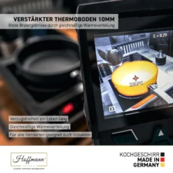 Hoffmann TC Aluguss Bratpfanne 28 Cm Induktion Hoher Rand 7 Cm Innenhöhe Ohne Glasdeckel -Küchenwaren Geschäft 3c4e3e1baa173a4f3d8833716ff60837 1