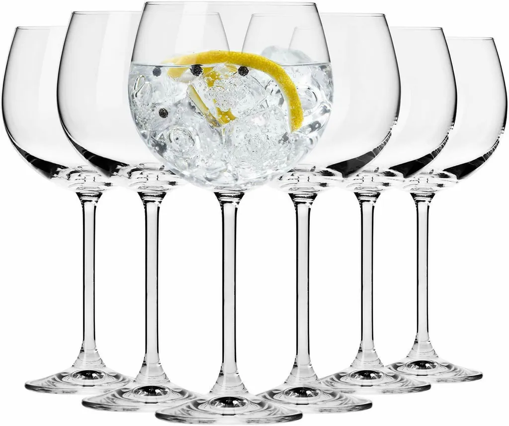 KROSNO Venezia Gin Tonic Wassergläser, 6er-Set, 480 Ml 13 KROSNO Venezia Gin Tonic Wassergläser, 6er-Set, 480 Ml – Bild 11