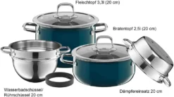 Silit Compact Topf-Set, 4-teilig, Petrol 17 Silit Compact Topf-Set, 4-teilig, Petrol -Küchenwaren Geschäft 40bd4f9494ba1440c20ab586df06ee39