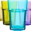 Rink Drink 6 Stück Farbige Gläser Highball-Set - Vibrant Multicolored Partei-Cocktail-Trinken Tumblers - 365ml - 6 Farben -Küchenwaren Geschäft 433774d46b734d036749c73c3a5eb34e