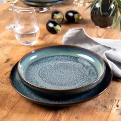 Like. By Villeroy & Boch Tafelset Crafted Breeze Blau,braun -Küchenwaren Geschäft 43ea86951ad7d18ddc53a29ade853d9a