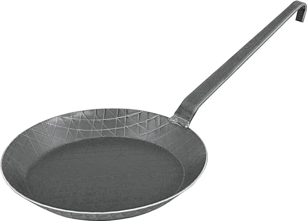 Turk 65224 Schmiedeeiserne Bratpfanne Mit Hakenstiel, Ø 18,5 Cm, Ø 24 Cm, H 3,5 Cm, Schwarz 5 Turk 65224 Schmiedeeiserne Bratpfanne Mit Hakenstiel, Ø 18,5 Cm, Ø 24 Cm, H 3,5 Cm, Schwarz – Bild 3