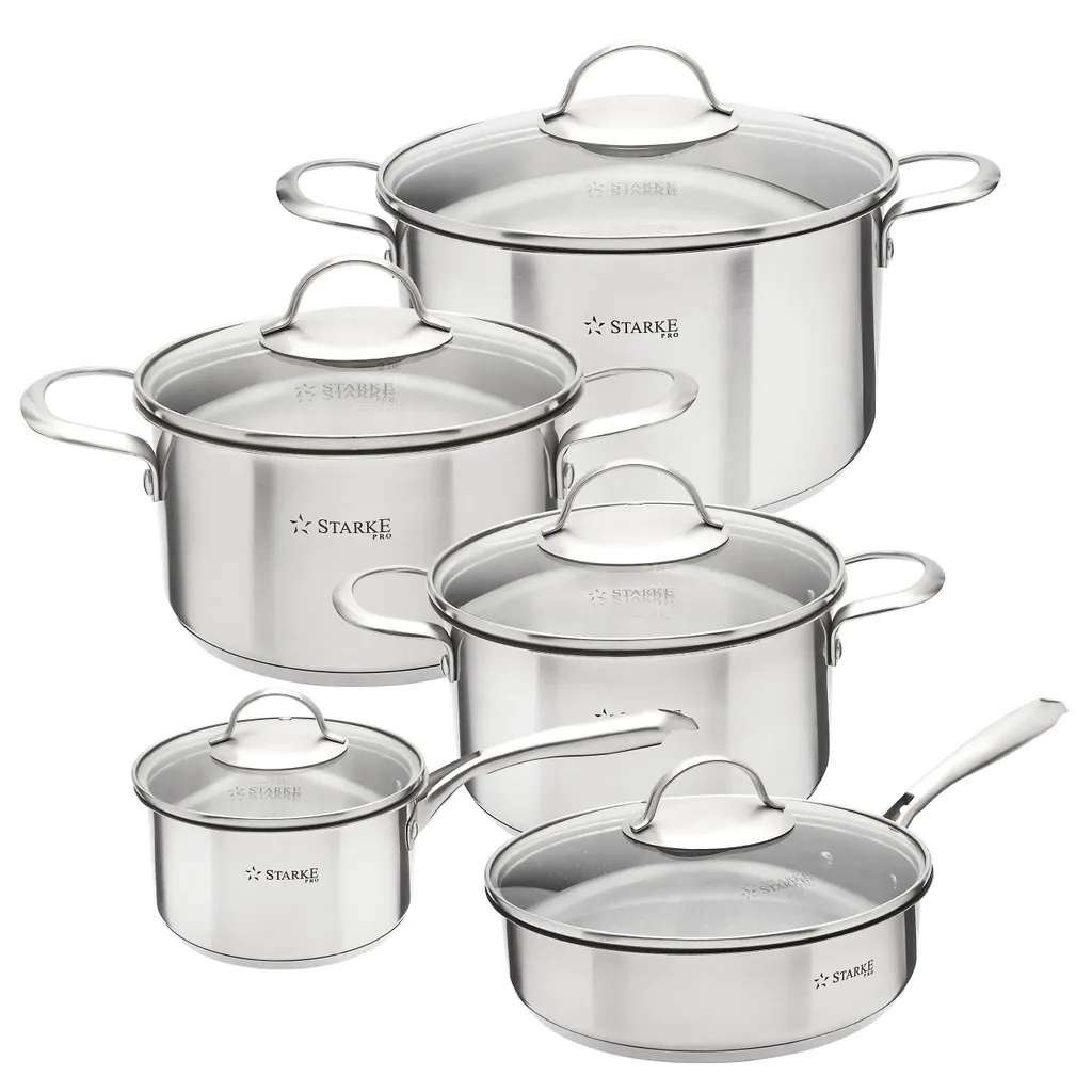 TOPFSET 4 Tlg. INDUKTION Kochtopfset Mit Pfanne Und Deckel STARKE PRO VARESE 3 TOPFSET 4 Tlg. INDUKTION Kochtopfset Mit Pfanne Und Deckel STARKE PRO VARESE