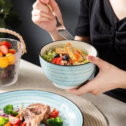 Vancasso Kombiservice »BONBON« Gesschirrset Aus Steinzeug, 24 Teiliges Tafelservice Set, Vintage Aussehen -Küchenwaren Geschäft 458320675adbf23e4707d88aef8626a5