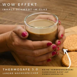 Felino® Latte Macchiato Gläser Doppelwandige Thermogläser Set [6 Stück] [350 Ml] Glas Tassen Groß Für Cappuccino, Kaffee, Espresso -Küchenwaren Geschäft 46669e6f0505fdc646fb70141570f4f4
