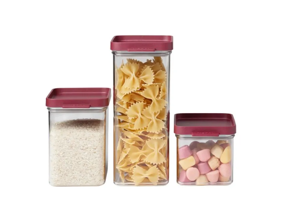 Mepal - Omnia Vorratsdose 3-teiliges Set - Küchenorganizer & Aufbewahrungsbox Mit Deckel - 700, 1100 & 2000 Ml - Nordic Berry 3 Mepal - Omnia Vorratsdose 3-teiliges Set - Küchenorganizer & Aufbewahrungsbox Mit Deckel - 700, 1100 & 2000 Ml - Nordic Berry