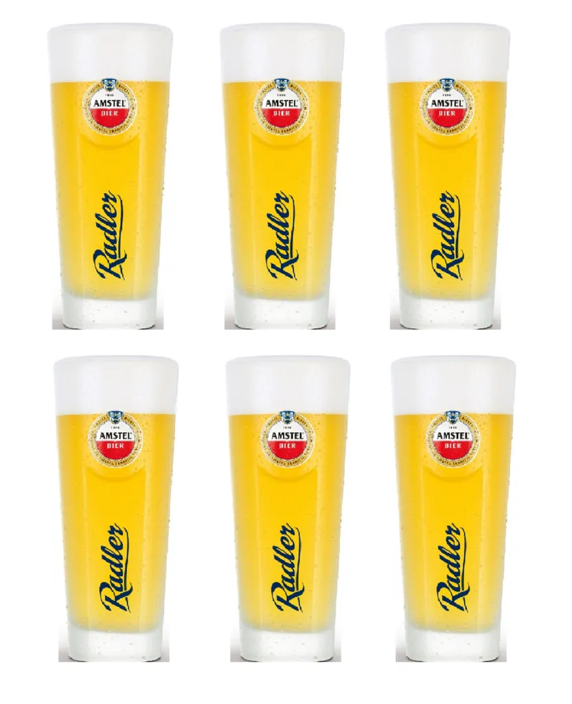 Amstel Biergläser Radler 300 Ml - 6 Stück 3 Amstel Biergläser Radler 300 Ml - 6 Stück