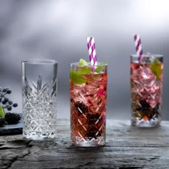 Pasabahce Timeless 520205 Longdrink Glas Wassergläser Kristall Design 4´er Set Transparent 365 Ml -Küchenwaren Geschäft 497bbb5903acc0581b8e03530dd90b9a