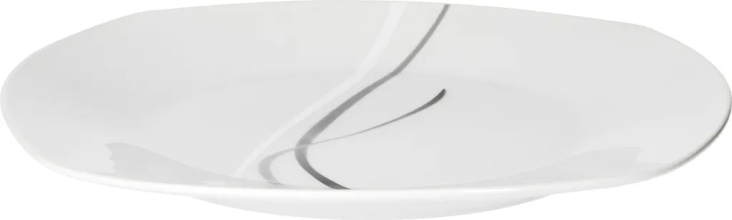 Van Well Frühstücksservice Silver Night, 12tlg 6 Personen, 6 Kaffeebecher + 6 Teller, Linien-Dekor 6 Van Well Frühstücksservice Silver Night, 12tlg 6 Personen, 6 Kaffeebecher + 6 Teller, Linien-Dekor – Bild 4