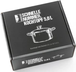HENSSLER Cooking POT Kochtopf Inkl. Deckel, Edelstahl, 24 Cm Durchmesser, Induktionsherd-geeignet, Antihaftbeschichtung -Küchenwaren Geschäft 4a60fedf3af2074b74f5eb27d94c0051
